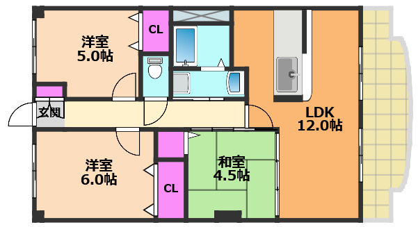 【間取り】 | メゾンイーストサイド