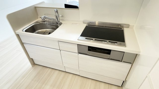 徳島市八万町法花のアパートのキッチン