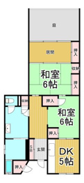 南鈴原3丁目テラスハウスの間取り
