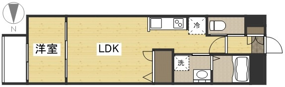 月光　岡山駅西口弐番館の間取り