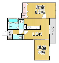 エルメゾン香櫨園の間取り