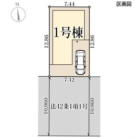 リーブルガーデン明石市藤が丘6期の区画図
