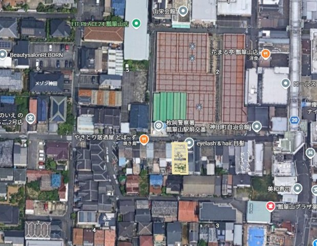 瓢箪山神田町　新築戸建用土地の地図