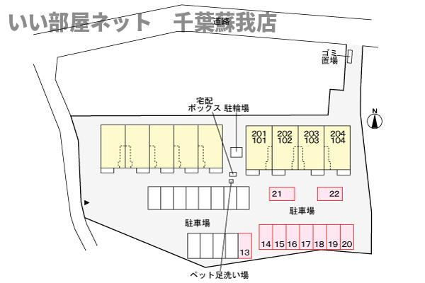 ペスカフォリアの区画図