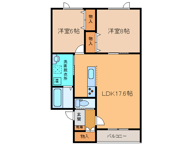 ステラⅡNの間取り