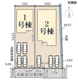 リーブルガーデン桜井市阿部5期の区画図