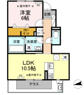ヴァンヴェール碧の間取り