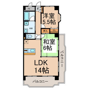 ルミエール成田の間取り