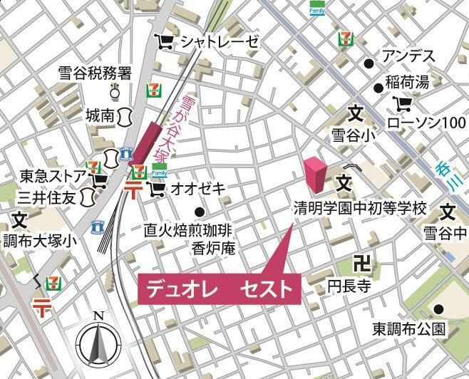 【地図】デュオレ　セスト 