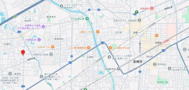 氷室町2丁目貸家の地図