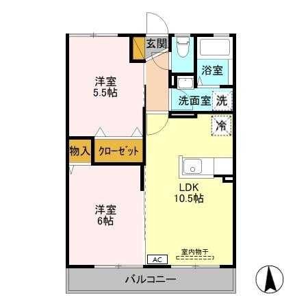 プルメリアの間取り