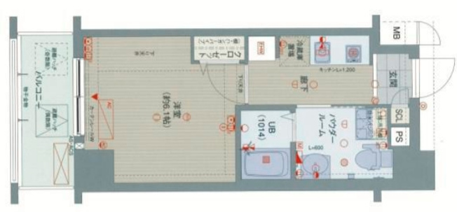 【間取り】 | エイペックス京町堀Ⅱ