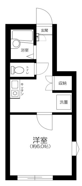 ハイステージ南雪谷の間取り|間取りです。