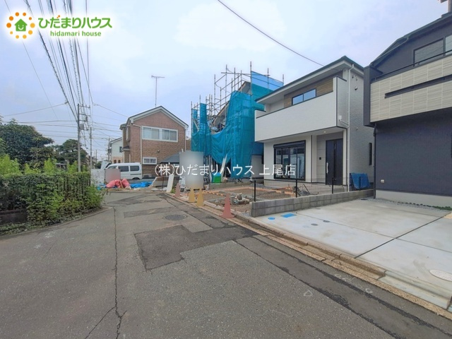 上尾市上12期　新築戸建　02の前面道路含む現地写真|9/11撮影　