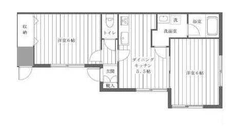 カルムＵの間取り|間取りです。