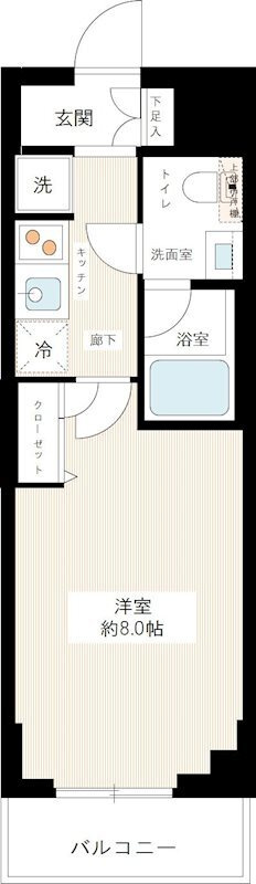 HY's crecer 清澄白河の間取り