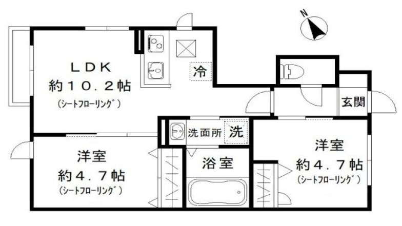 フォレストグリーン篠崎の間取り