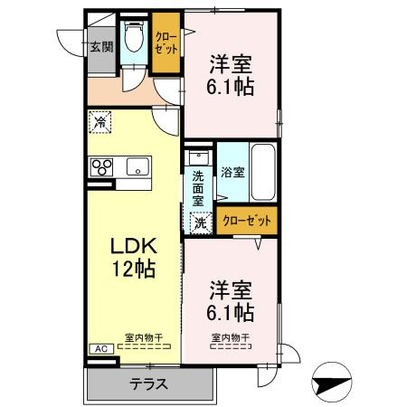 グランスクエア　Ⅲ番館の間取り