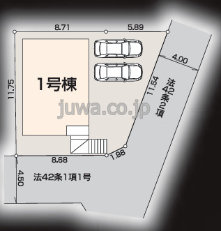 【新築分譲住宅】富士見市羽沢1丁目の区画図