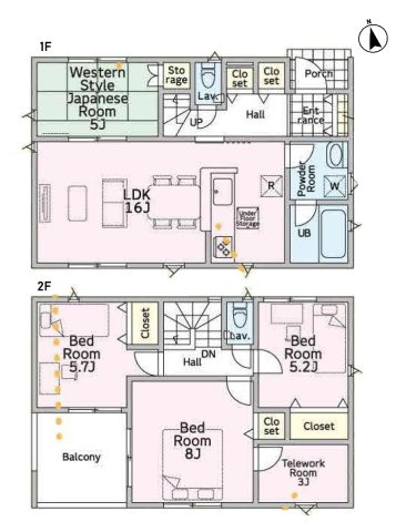 阿見町若栗　第７　新築戸建　1号棟の間取り|間取り図です♪
実際の空間の広さや陽当たり、風通しなどは現地でご確認できます♪