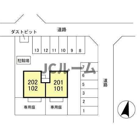 メゾンリベールの区画図