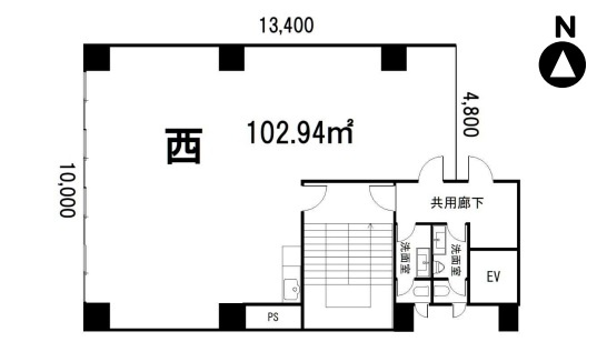 新町アイエスビルの間取り