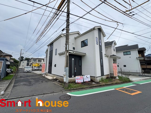 相模原市南区御園5丁目　新築全5棟の前面道路含む現地写真