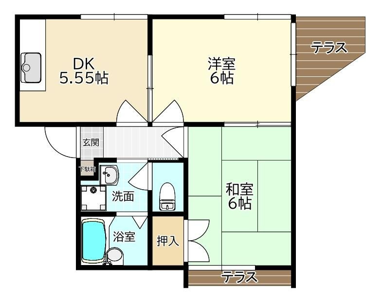 エトワールハイム立花の間取り