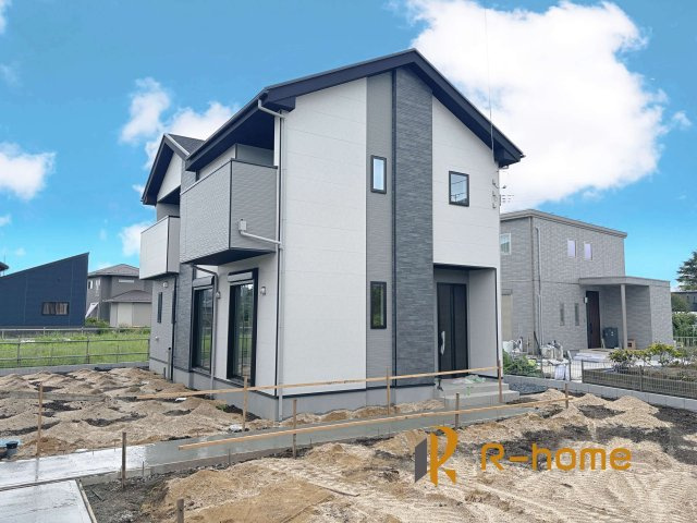 水戸市東前町5期　新築戸建て　1号棟の外観|まもなく完成！実際の室内をご見学いただけます♪