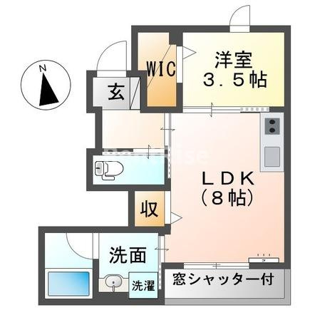 アクロス モモの間取り|間取図