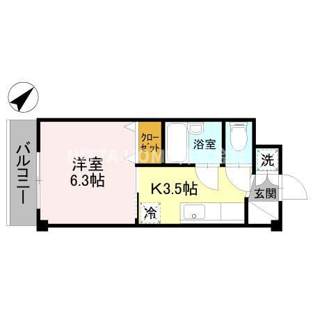 綾部市神宮寺町東谷のアパートの間取り|家具家電付き◆綾部駅徒歩すぐ◎コンビニやスーパーなど徒歩近く＊