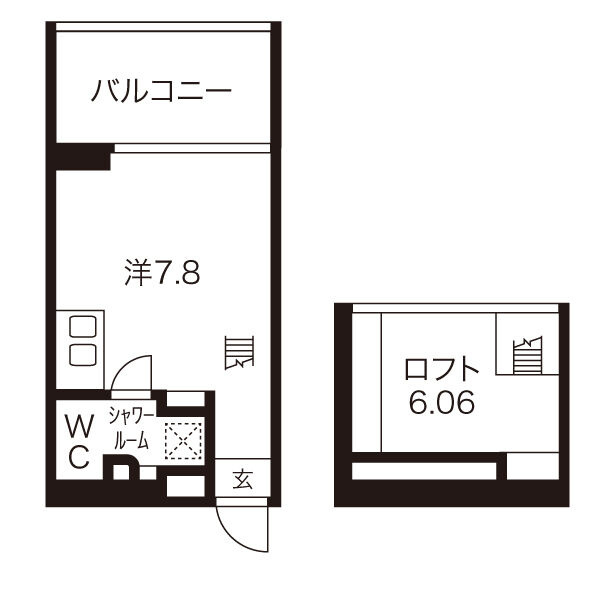 是空NAMBA NISHIの間取り