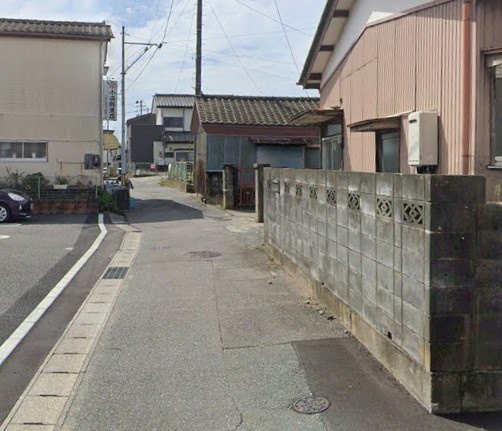 【新築戸建】　いわき市小名浜定西1期　全1棟　長期優良住宅の前面道路含む現地写真|東側4ｍ公道。