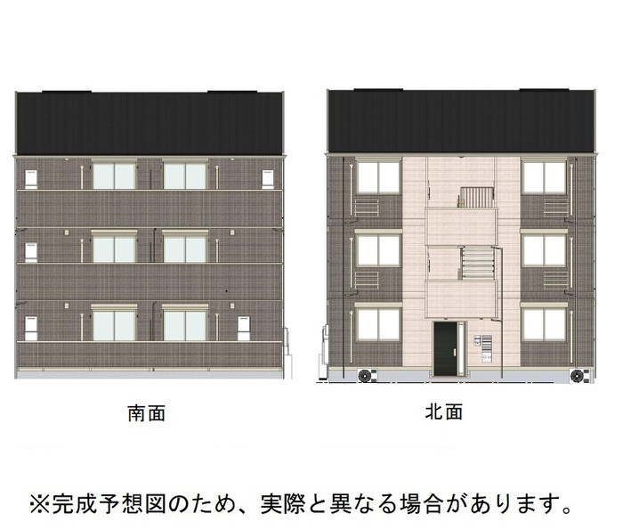 コンフォート倉Ⅱの外観パース