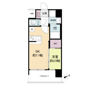 セレニテ難波ミラク壱番館の間取り