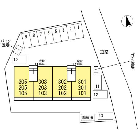 エクセル市ヶ尾の区画図