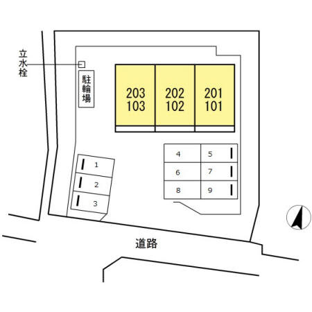 ダコタ・ハウスの区画図