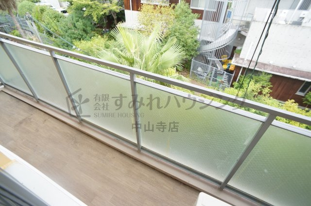 ラムール売布のバルコニー