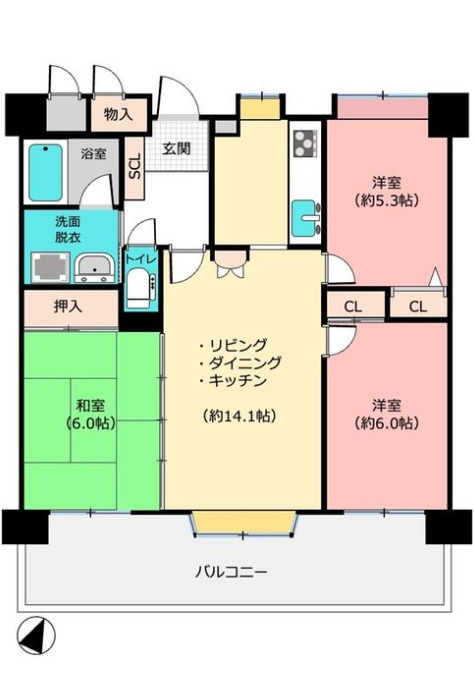 呉市天応西条2丁目アステージ天応305号室