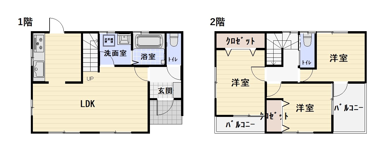 高崎市倉賀野町既存住宅の間取り