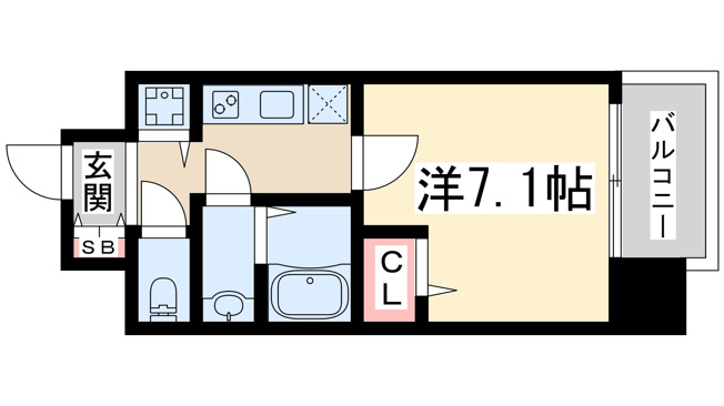 【間取り】 | ラドゥセール新大阪