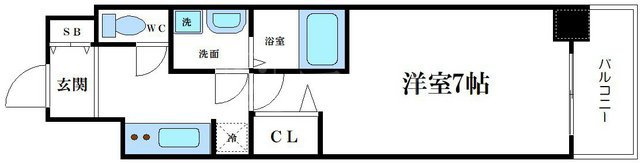 サムティ北浜大手通の間取り