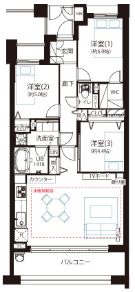 ライオンズステージ下高井戸の間取り