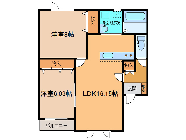 ヴィスタサⅡの間取り