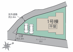 糟屋郡宇美町明神坂１丁目２期　１号棟の区画図