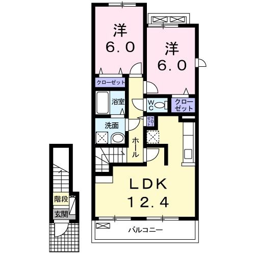 カルムフラン　Ⅰ　　刈谷市近郊の賃貸ならクラスホーム刈谷店の間取り
