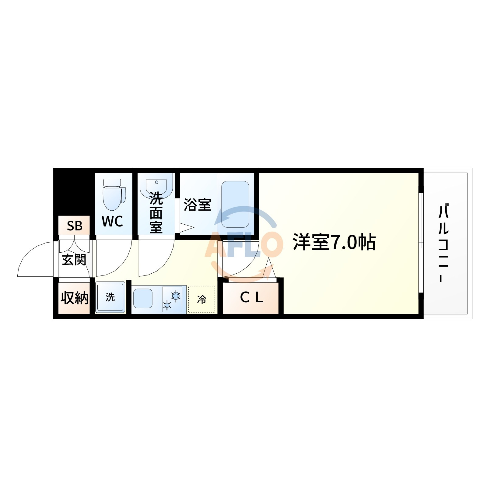 プレサンス江坂クォーレの間取り|プレサンス江坂クォーレ　間取り