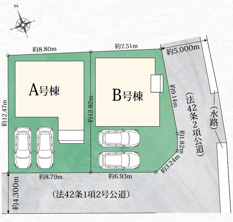 神戸市西区玉津町高津橋の区画図
