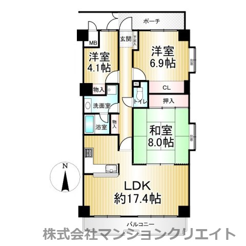 ダイアパレス西別院の間取り|現況と間取図が異なる場合は現況を優先とします。