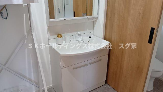 綾部市四季の丘新築戸建て住宅の独立洗面台